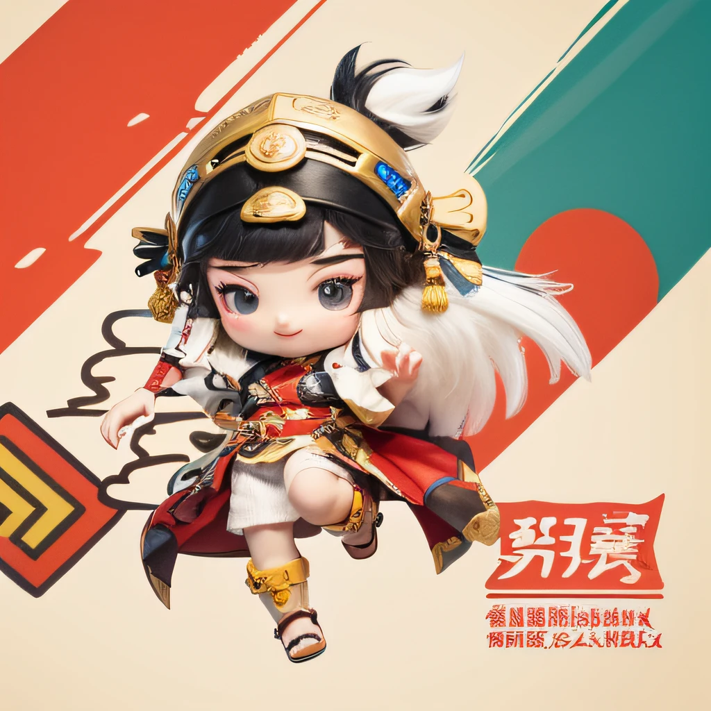 Bubble Mart trend IP,Mayi culture，Hufu riding and shooting，Great Wall Culture Q version character Zhaojun appears from the Great Wall Wang Zhaojun