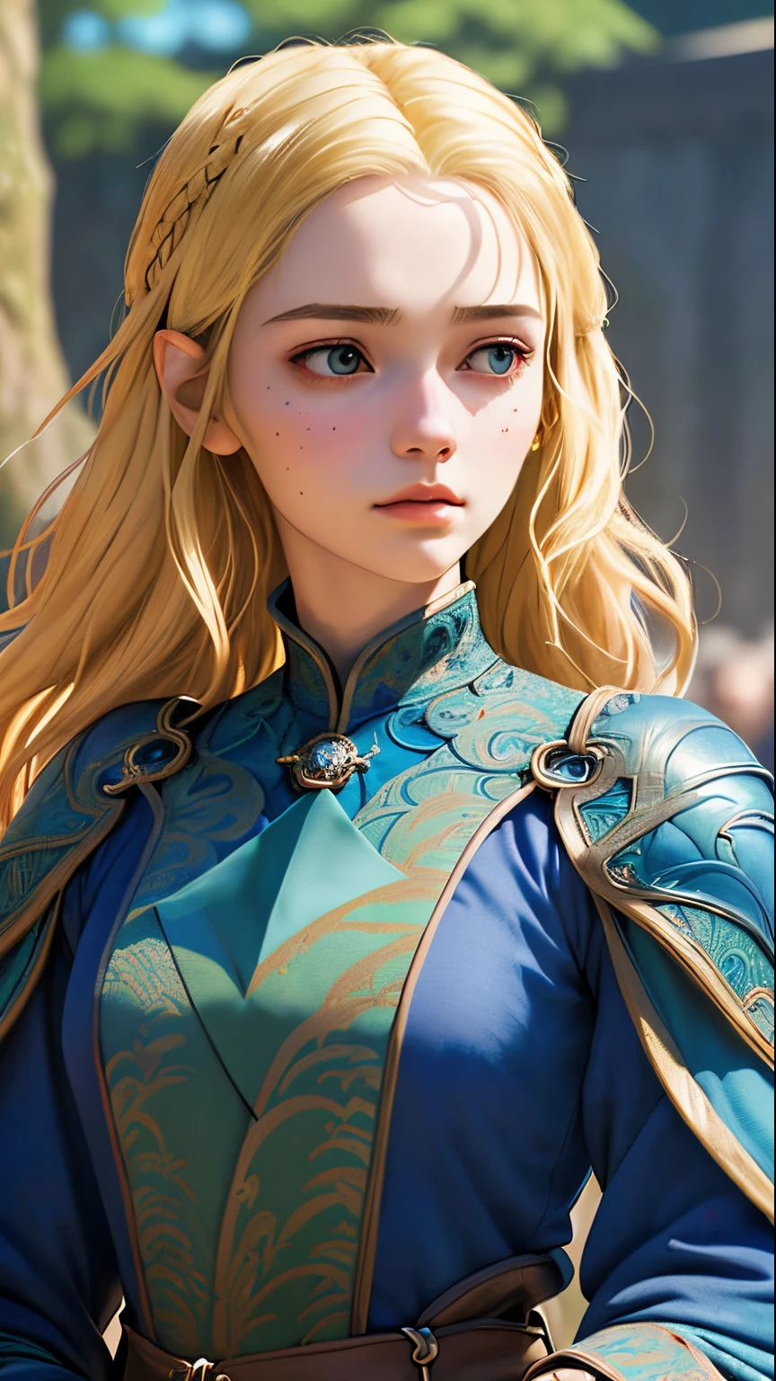 (Best Quality, masutepiece, Perfect face, Beautiful and aesthetic:1.2, Colorful, Dynamic Angle, highest detailed face)game of thrones, 20-year-old woman with dragon mother, Blonde, Dark theme, High contrast, 35 mm, Bokeh, 9:16, (Intricate details, hyperdetails:1.15), Detailed, Light through the hair (High contrast, Official art, ighly detailed, highest details),