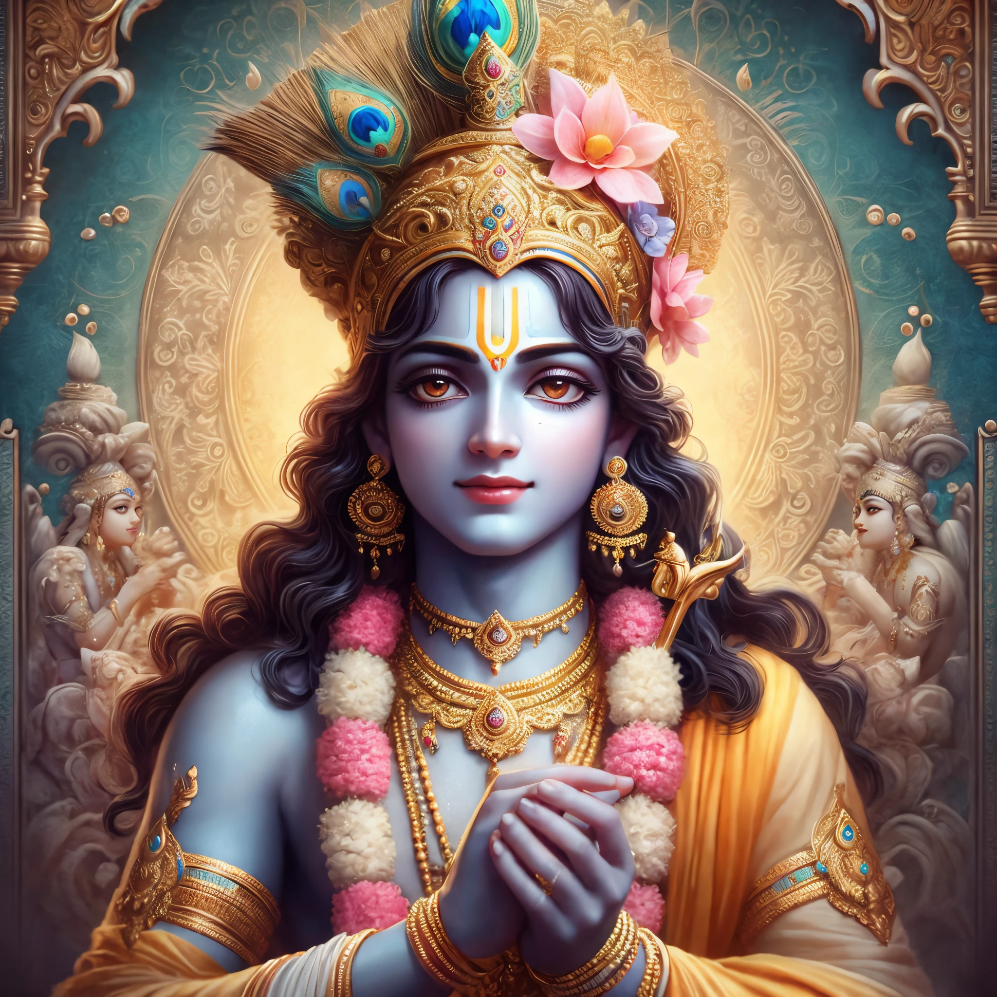 Lord krishna youth, 4k, realistic