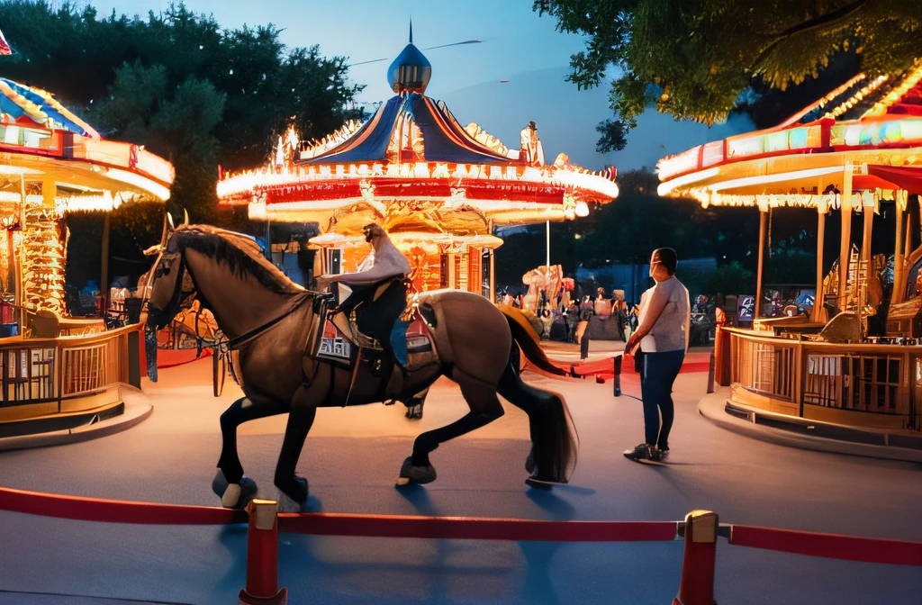 theme park,roller coasters,carousel horses,tmasterpiece