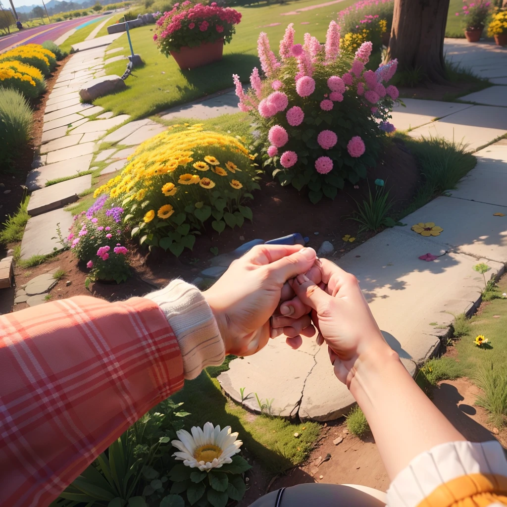 Create a heartwarming and vibrant scene where diverse individuals are actively engaged in helping and supporting one another. Capture the essence of unity, compassion, and collaboration. Consider portraying a variety of acts of kindness, such as lending a hand, sharing resources, offering guidance, or simply being there for each other. Use a palette of warm, uplifting colors to evoke a sense of positivity and interconnectedness. The setting could be a community space, a natural environment, or any context that resonates with the theme of mutual assistance. Ensure that the composition reflects the joy and fulfillment that comes from collective efforts in making the world a better place. --auto --s2