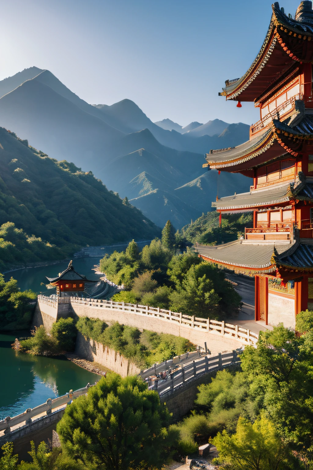 Chinese style，， simple，A high resolution，mont