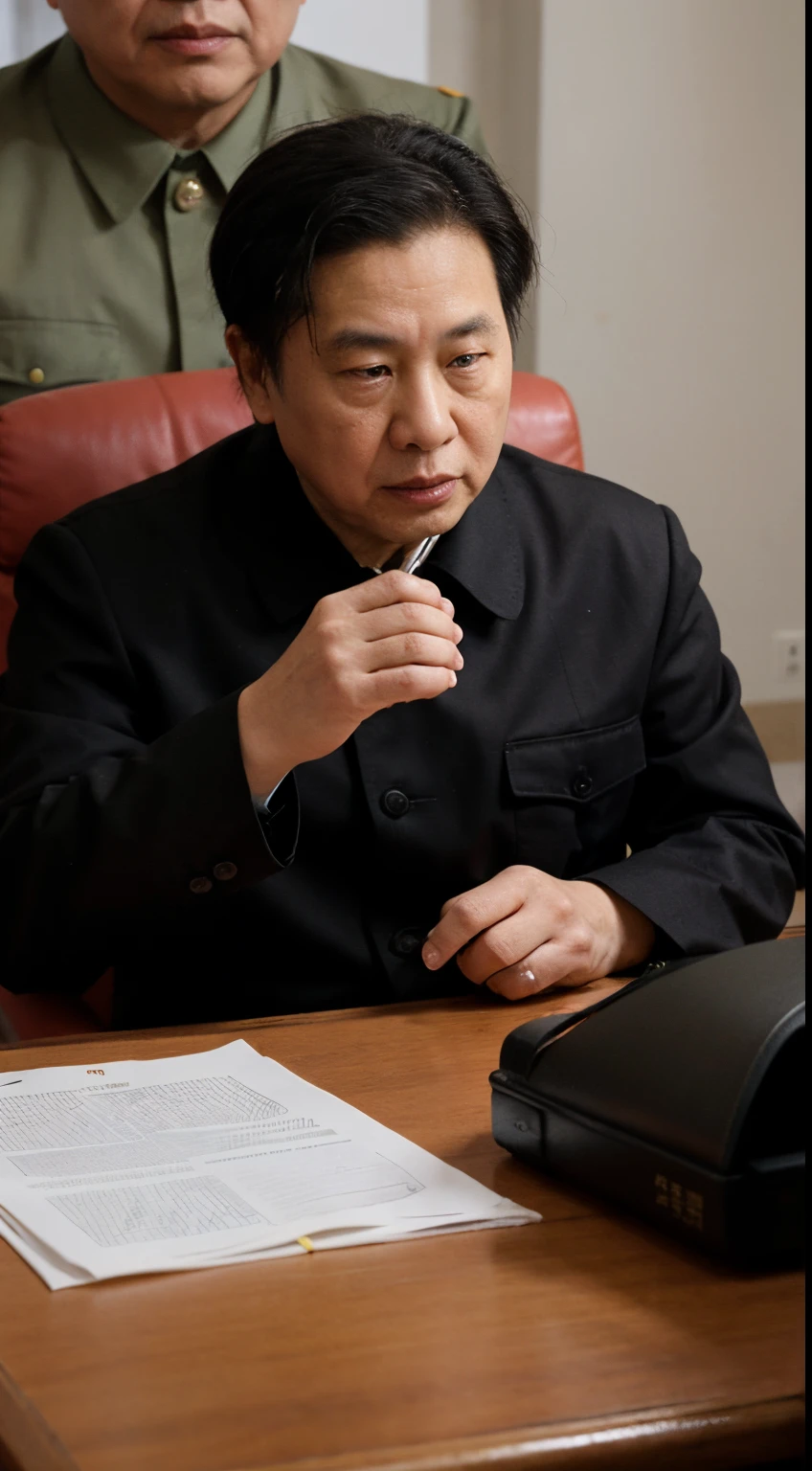 Mao Zedong, presiden Tiongkok. Sedang berpidato didepan rakyat Tiongkok.