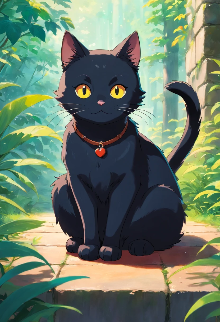 Cute black cat