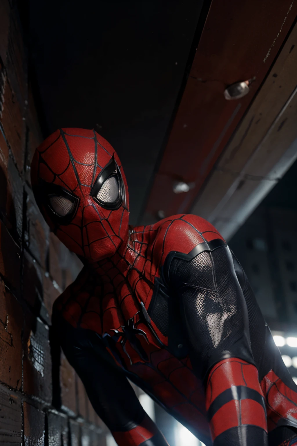 crie uma imagem miles morales como spider-man