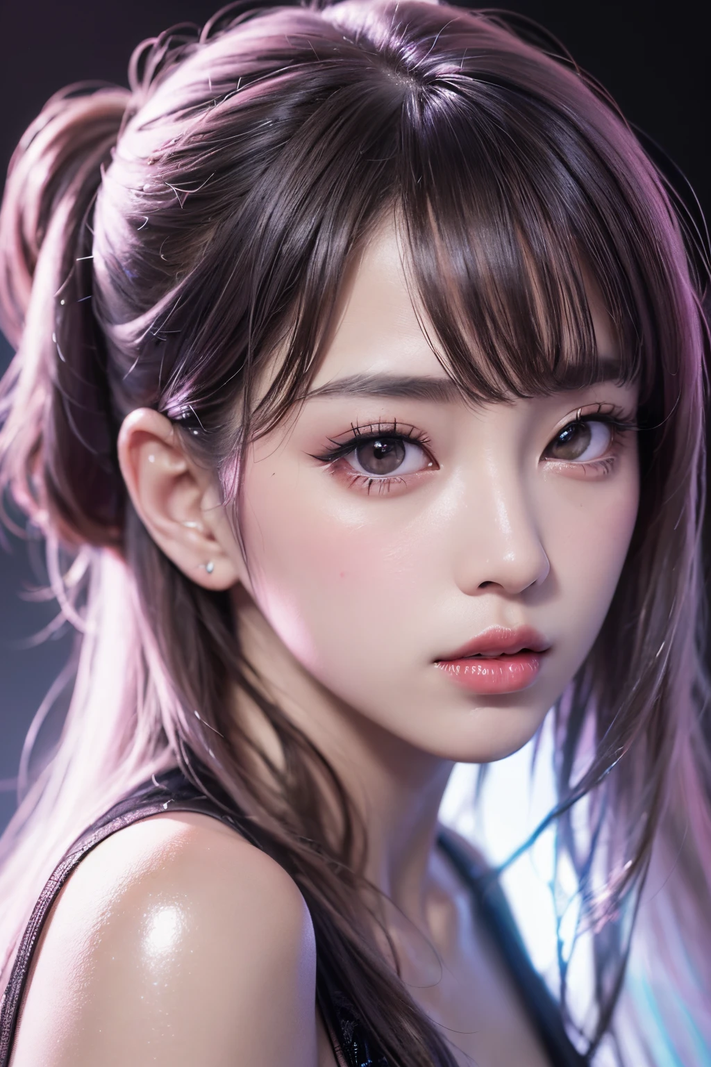 NSFW, 8k, High-level, absurd, masterpiece, best quality, primitive, very detailed CG, very detailed wallpaper, perfect lighting, Extremely detailed (((The personifying " Star Trek TNG " as a Little Girl))), MysticSight, Tyndall effect, Tyndall scattering, Studio gray background with (many Dazzling RainbowColor particles BokeH:1.28), (RoundlyButts, ThighGap), (Exposed:0.4), (Assfocus with looking ahead), BREAK (NOGIZAKA face variations) Extremely Detailed very KAWAII face variations, perfect anatomy, Childish, captivating gaze, elaborate detailed Eyes with (sparkling highlights:1.28), long eyelashes、Glossy RED Lips with beautiful details, Coquettish tongue, Rosy cheeks, Radiant PearlSkin with clear transparency . { (Dynamic LifeLike expressions:1.4) | :d) }, (large eyes:-1) .