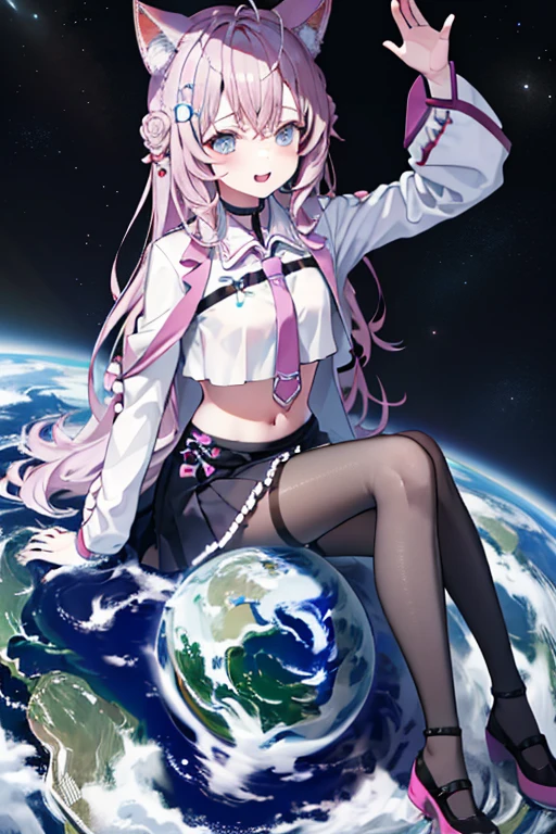 GTS,GTS planet,White stockings,cat ear,Teenage girl