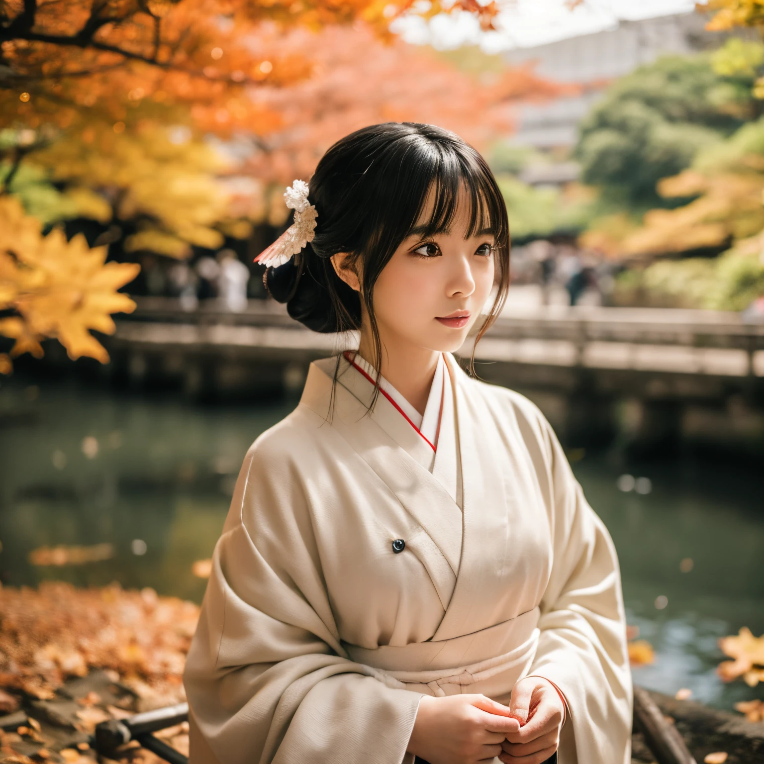 An anime with Maiko in Kyoto during the autumn leaves