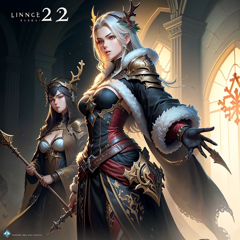 Lineage 2 game art navidad wallpaper