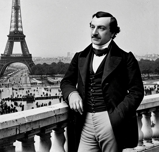 Alan Kardec em Paris no ano de 1844