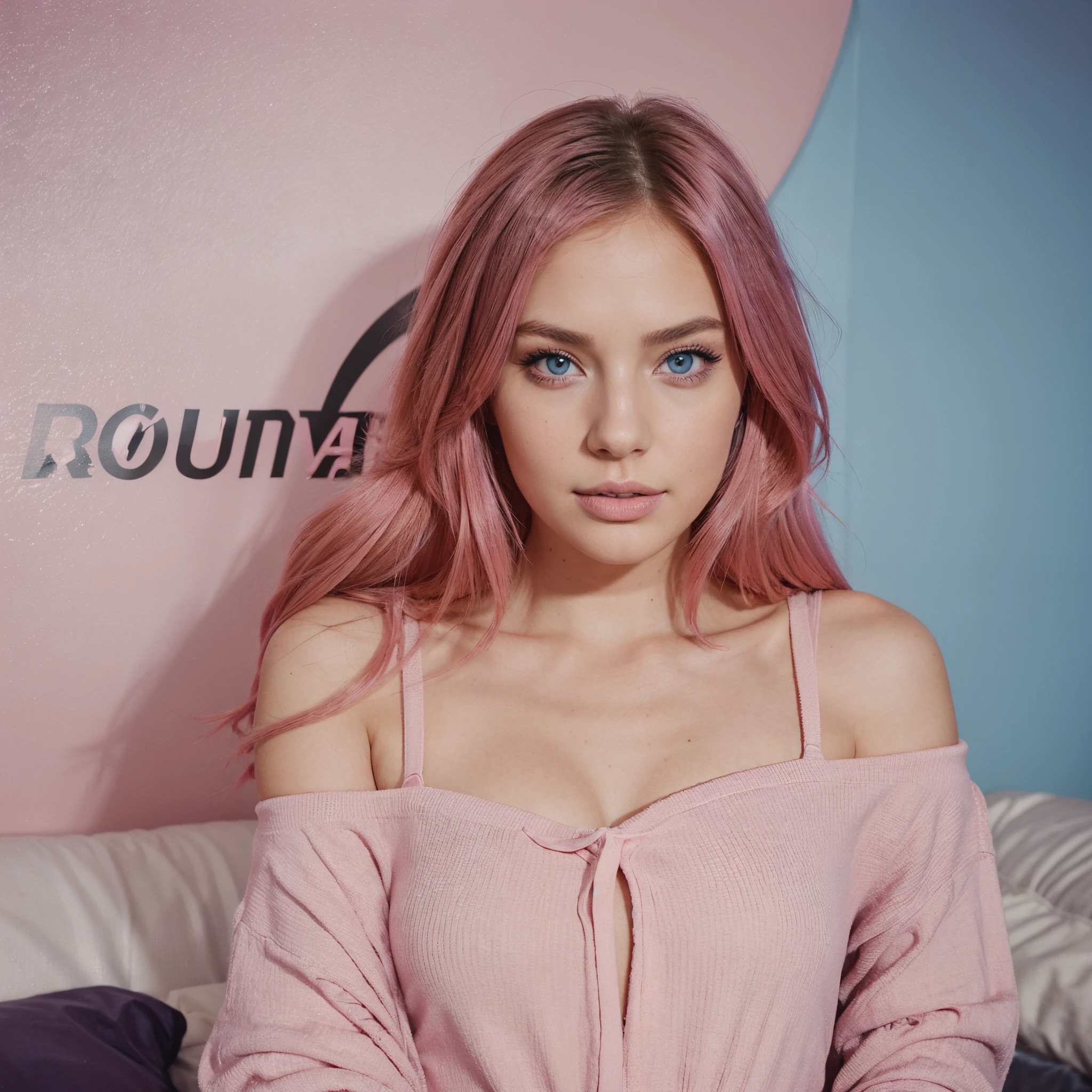 Super model, Victoria secret model, Instagram fillter, Instagram influencer girl, top girle, beautiful, cute, streamer, pink hair, blue eyes