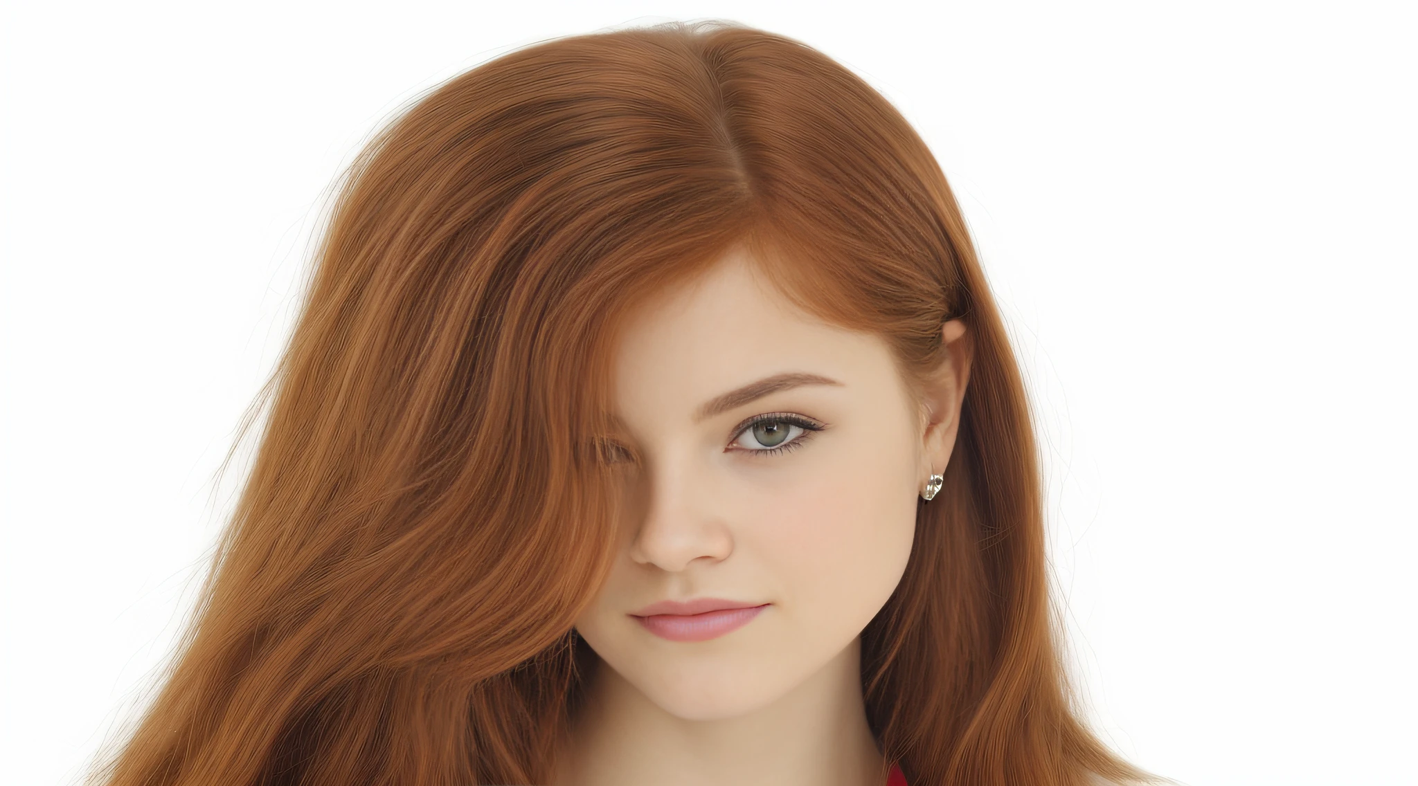 there is a young woman with long red hair and a tie, Retrato de uma menina de cabelos vermelhos, menina ruiva jovem bonito, red hair and attractive features, menina de cabelos vermelhos, Redhead Girl, cabelo de gengibre selvagem, menina do cabelo vermelho, flowing ginger hair, cabelos bloqueando os olhos, ela tem cabelos ruivos, red head, ela tem cabelos longos e redorange, cabelo de gengibre, cabelos ruivos macios