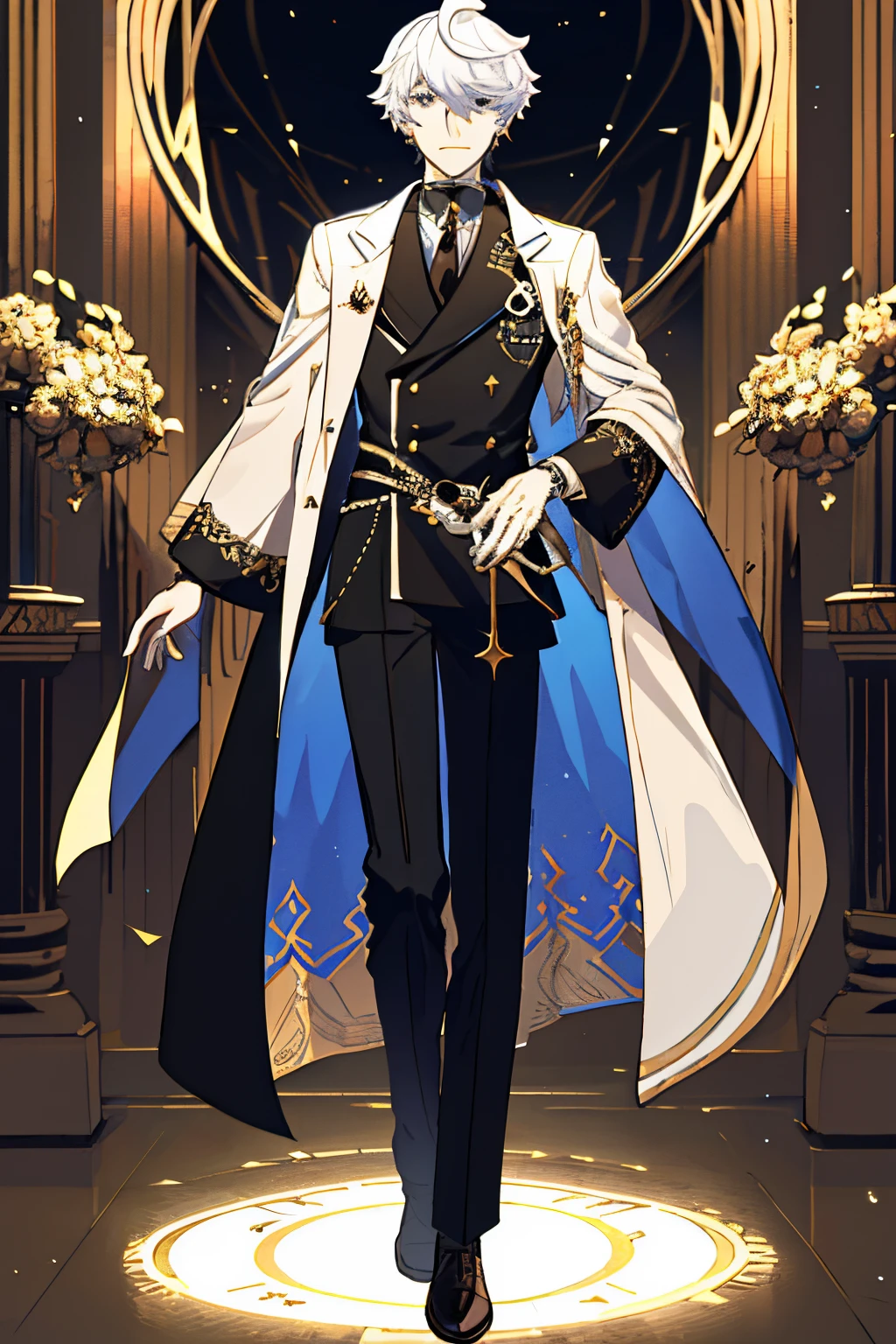 (best qualtiy,8K,32K,tmasterpiece,nffsw:1.2)Persona Diagram,full body Esbian,opulent,father,crosses,robe,Western fantasy