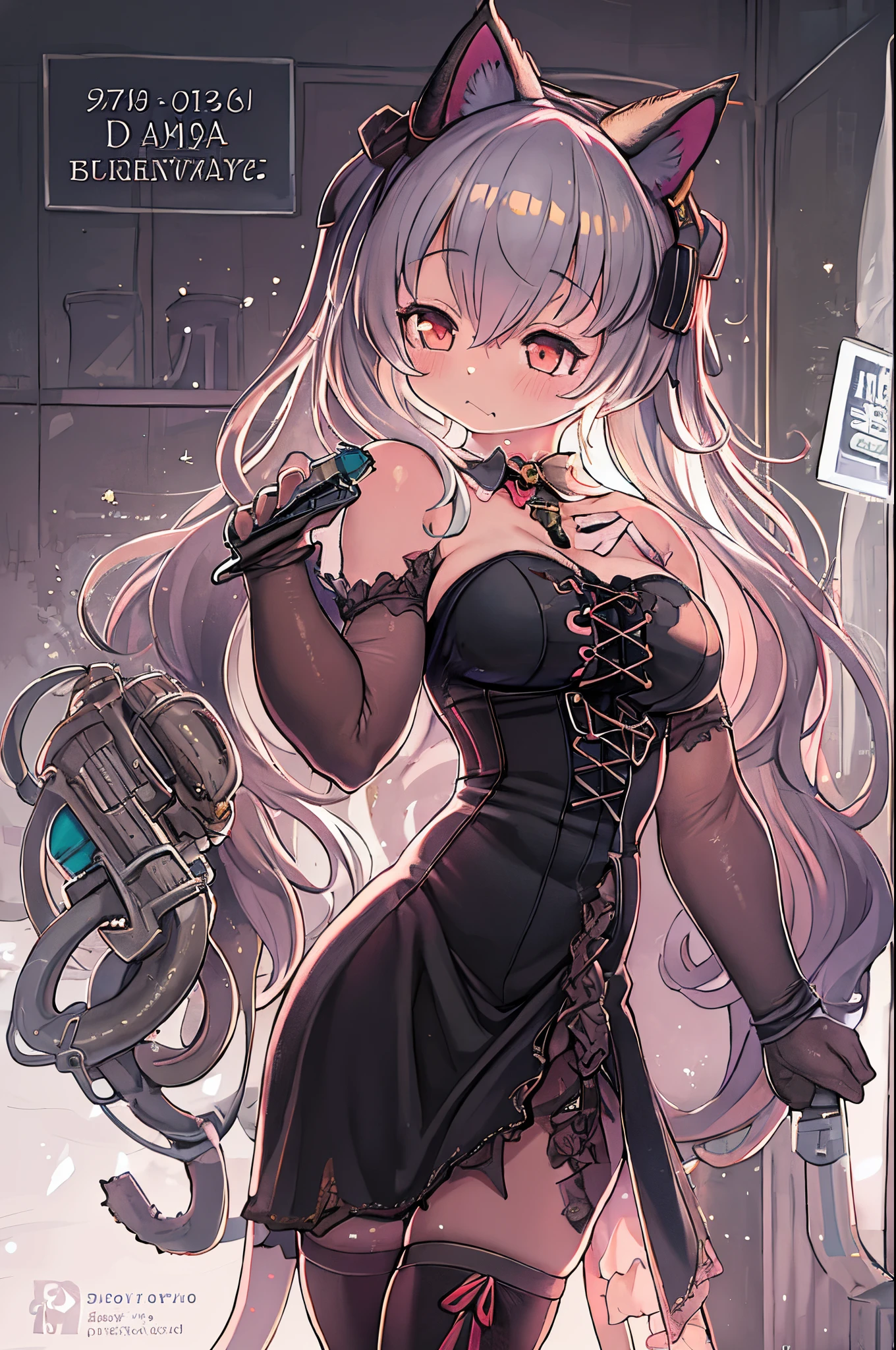 Anime - style image of a woman in a corset and cat ears, Seductive Anime Girl, small curvy , lolidress, Smooth Anime CG Art, Cute anime waifu in a nice dress, Anime Girl with Long Hair, Ilya Kuvshinov with long hair, [ 4 k digital art ]!!, beautiful alluring anime woman, Beautiful anime girl