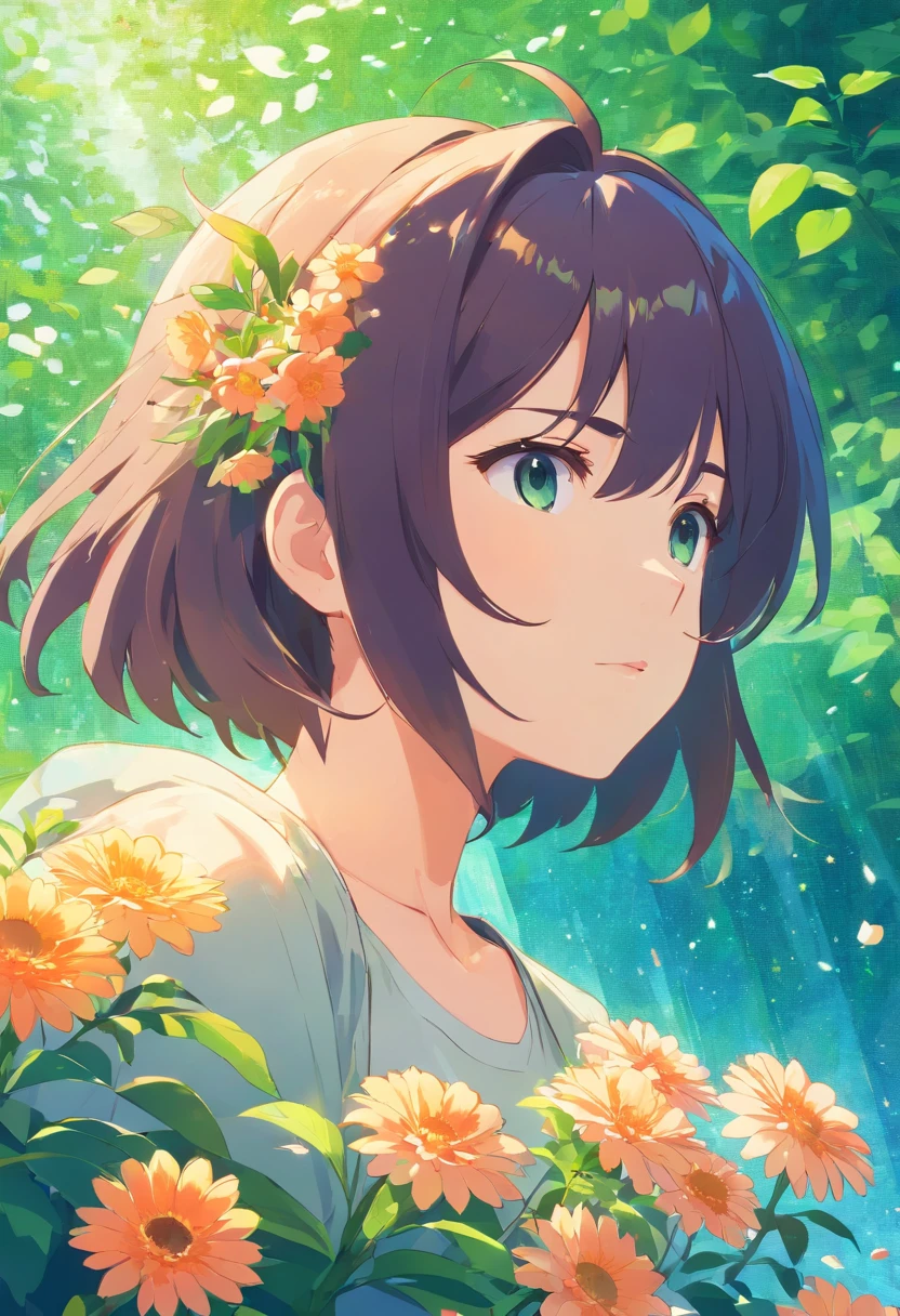 FLOWERS MOSAIC, FULL HD, hight quality
