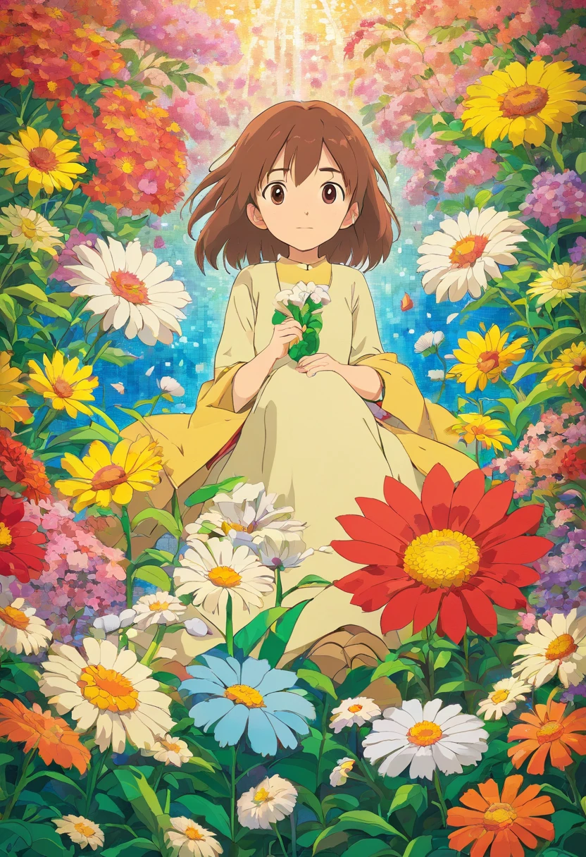 FLOWERS MOSAIC, FULL HD, hight quality