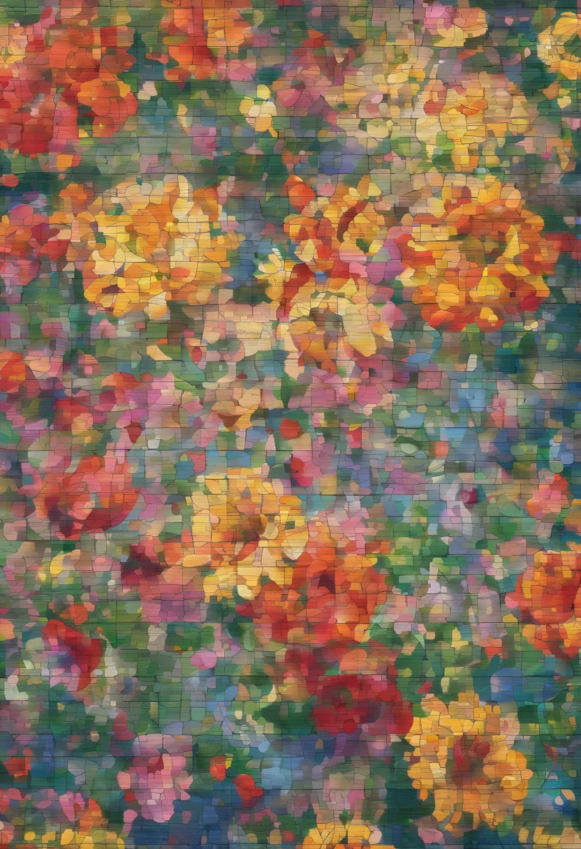 FLOWERS MOSAIC, FULL HD, hight quality