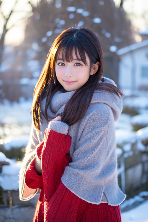 (Best Quality,4K,hight resolution,masutepiece:1.2),Realistic,Christmas,girl (12 years old),Hugging a big teddy bear,santa、a closeup,Snow falling in the background,Winter wonderland,Joyful expression,Magical atmosphere,Soft lighting,Vivid colors,Happiness,laught,Welcoming environment,Warmth,Smiling eyes,Shortcut Hair,Shimmering decoration,Twinkling lights,wrapped present,magic snowflake,Christmas tree with ornaments,log cabin,Peace and quiet,Excitement and anticipation,Snowy landscape,childhood innocence,Enchanted moments,Playful laughter,Upholstered stockings,off shoulders
