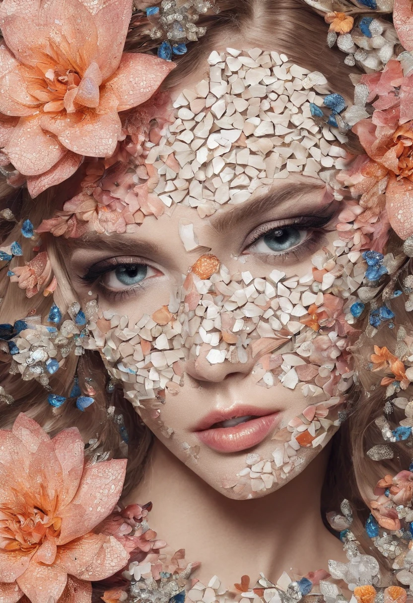 FLOWERS MOSAIC, FULL HD, hight quality