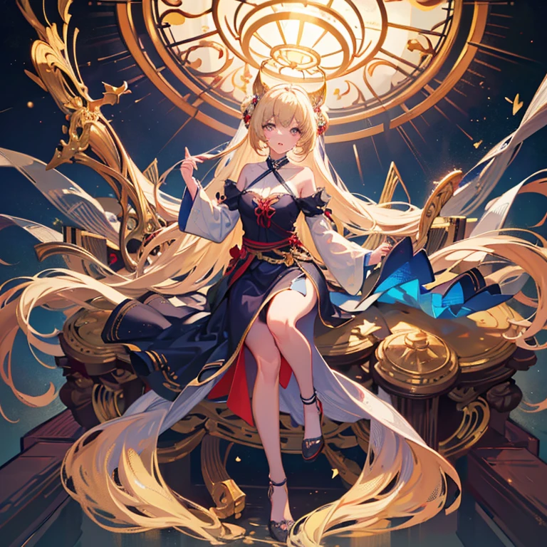 Best Quality, masutepiece, 1girl in, Full body, extremely delicate and beautiful girl, 8K Wallpaper, Beautiful detailed eyes, Beautiful detailed glow, Cinematic lighting