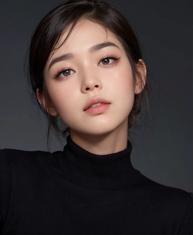 Bright eye, shinny hair, Cute little nose, round the nose, nice eyebrows, perfect hair, Perfect clothes, hightquality, ultra-quality, The 8k quality, 8k high decoration, heart-shaped lip, face perfect, original eyes, Bright eye, perfect eyes, flawless skin, Asian features, small face like a doll, cute and perfect, blush small nose, large, expressive eyes