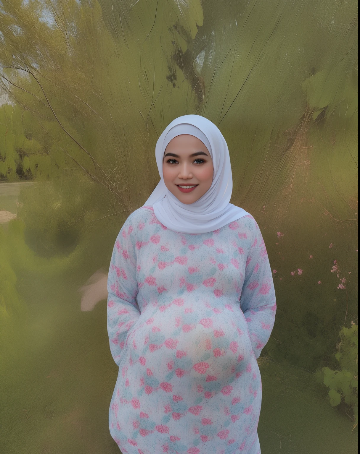 HIJAB MALAY GIRL, masutepiece, High quality, UHD 32K, Realistic face, Realistic skin feeling , A Japanese Lady, , Little Girl and baby-like face, Women's Competition One-Piece Swimsuit, Sitting, itting open legs, Spread Leg, Yor, cum shots, cum on chest, (((facials))), (((Smile))), (((heavy pregnancy))), (((flat chest))),