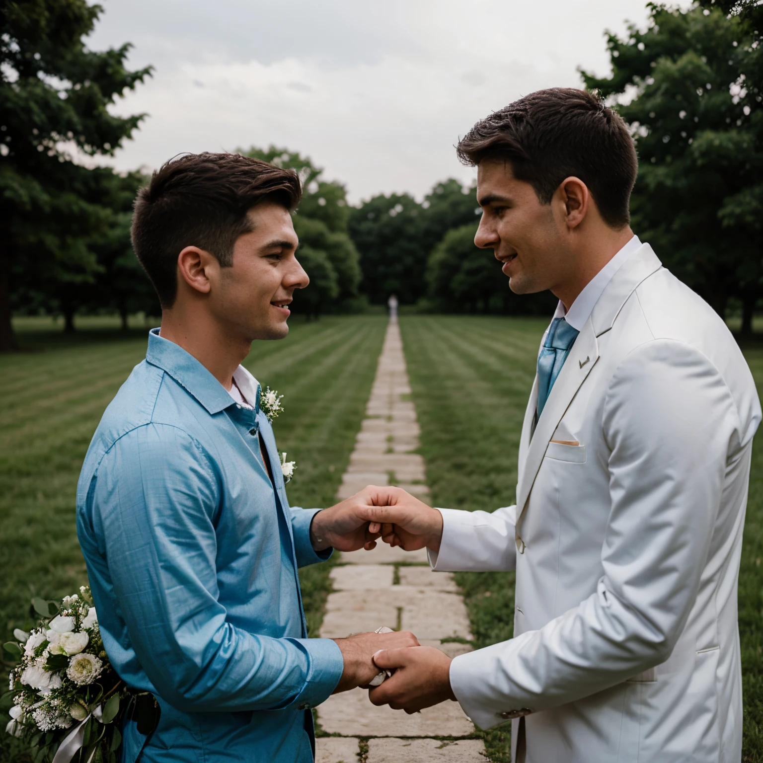 Two guys getting married