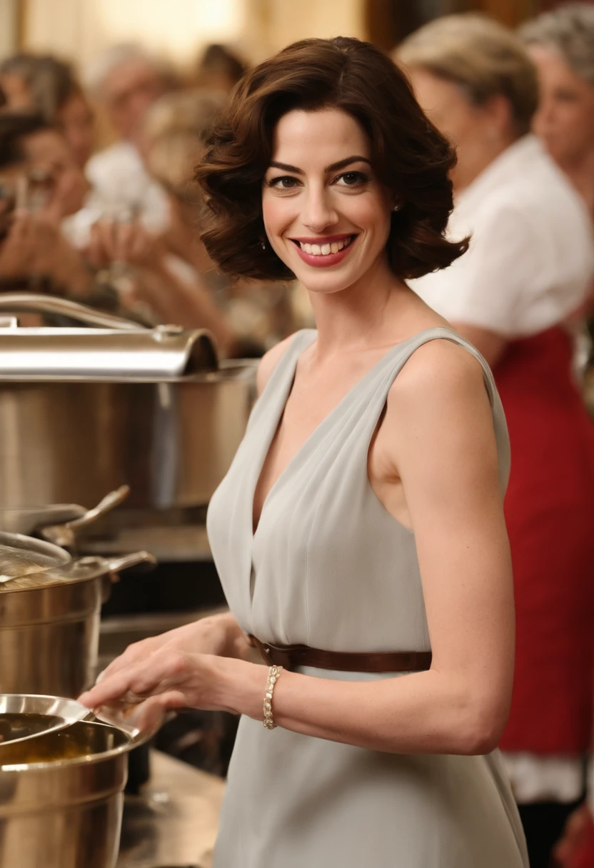 Beautiful woman, Hayley Atwell, wearing a (naked-apron), beautiful legs, (short pixie hair), detailed eyes, (detailed realistic face), blush, confident smile, (covered in flour::1.4), highly detailed, modelshoot style, (extremely detailed CG unity 8k wallpaper), (whole body shoot::1.4) photo of the most beautiful artwork in the world, kitchen, fashion top model, trending on ArtStation, trending on CGSociety, Intricate, High Detail, Sharp focus, dramatic, photorealistic painting art by midjourney