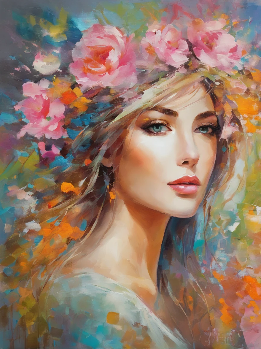 (best quality,4k,8k,highres,masterpiece:1.2),ultra-detailed,(realistic,photorealistic,photo-realistic:1.37),portraits,impressionist oil painting,unique color palette,high purity,flowers,floral arrangements,delicate brushstrokes,soft transitions,ethereal atmosphere,sunlit garden,abundant blooms,natural beauty,vibrant and vivid colors,impressionistic style,strokes of brilliance,loose brushwork,expressive textures,play of light and shadow,subtle nuances,dreamlike composition,harmonious blend,serene ambiance,depth and dimensionality,rich and layered,delicate petals and leaves,masterful blending,sublime beauty,tranquil setting,subtle variations,intricate details,subdued tones,dappled sunlight,soft and gentle,romantic and enchanting