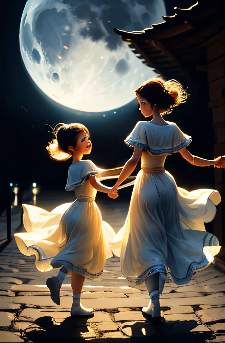 With each step, a dance of delight,
In the rhythm of companionship, shining so bright.
Through challenges faced, in the moon's soft glow,
Friendship's rhythm continued to grow.