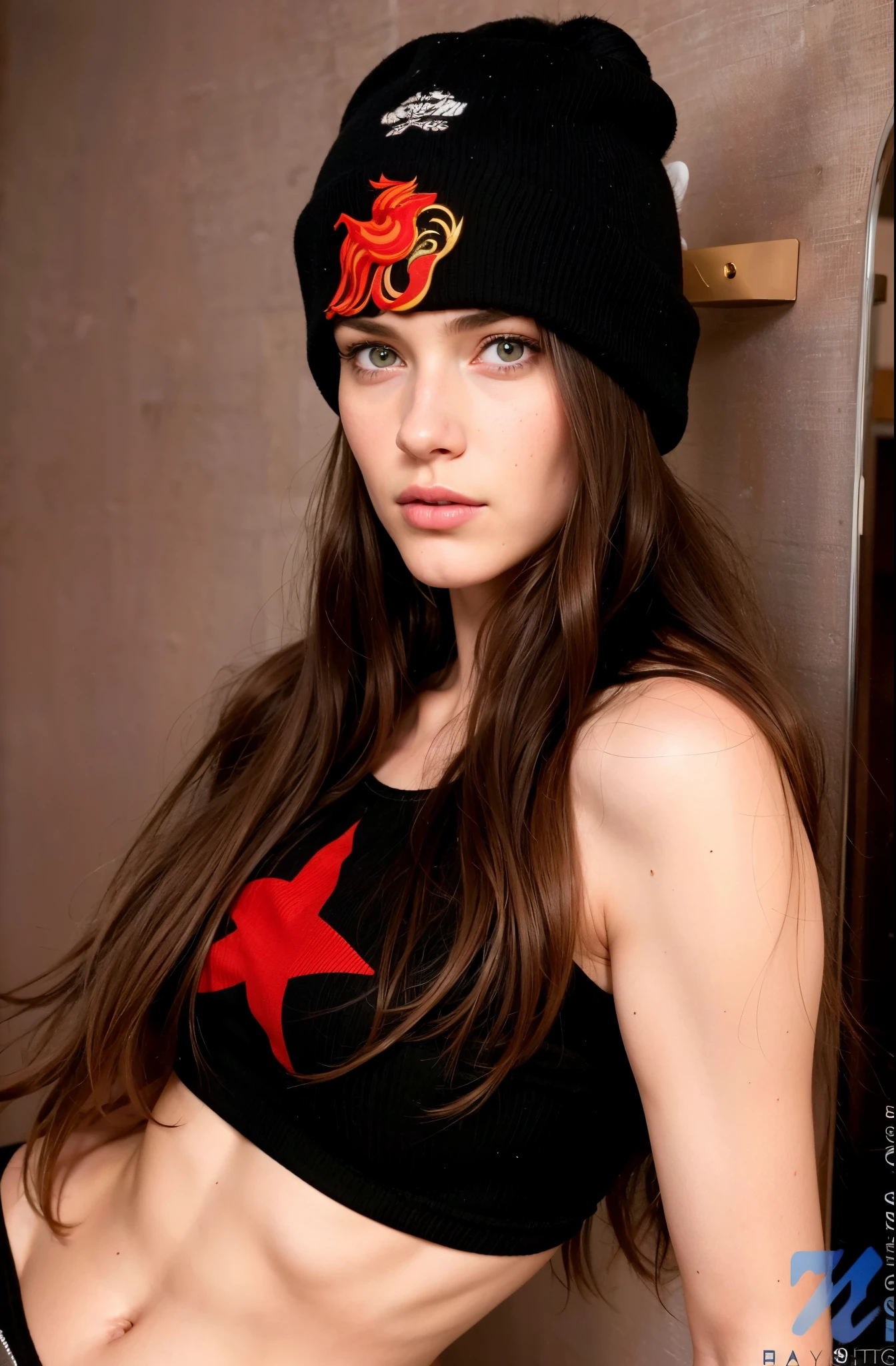 (masterpiece),(best quality:1.0),(ultra highres:1.0),closeup,1 girl,detailed beautiful,face focus, tomboy, skinny, very long hair,brown hair, norway face, wallpaper 8k, (white colorful hair), beautiful woman, makeup, full body