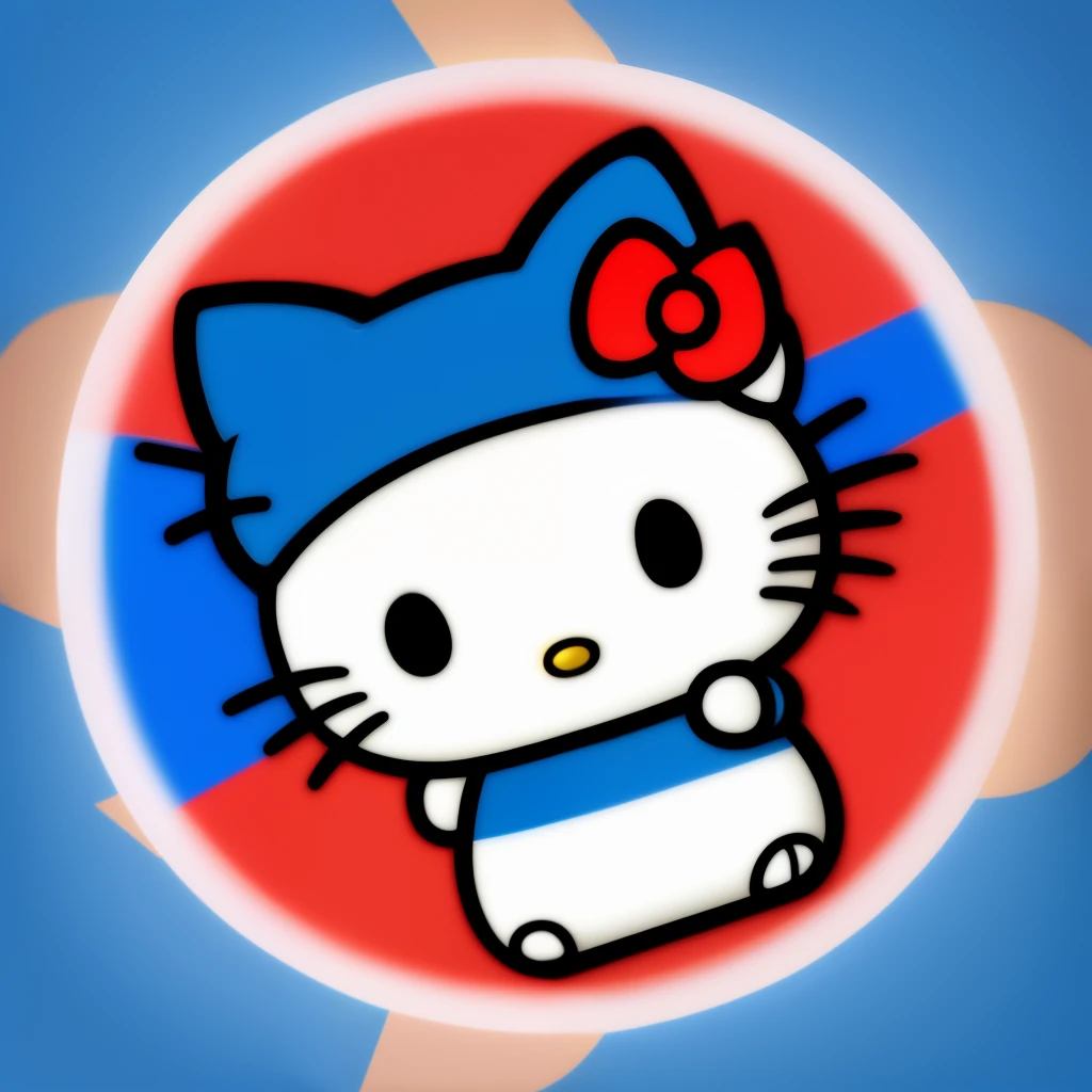 hello kitty holding israel flag pro israel cute