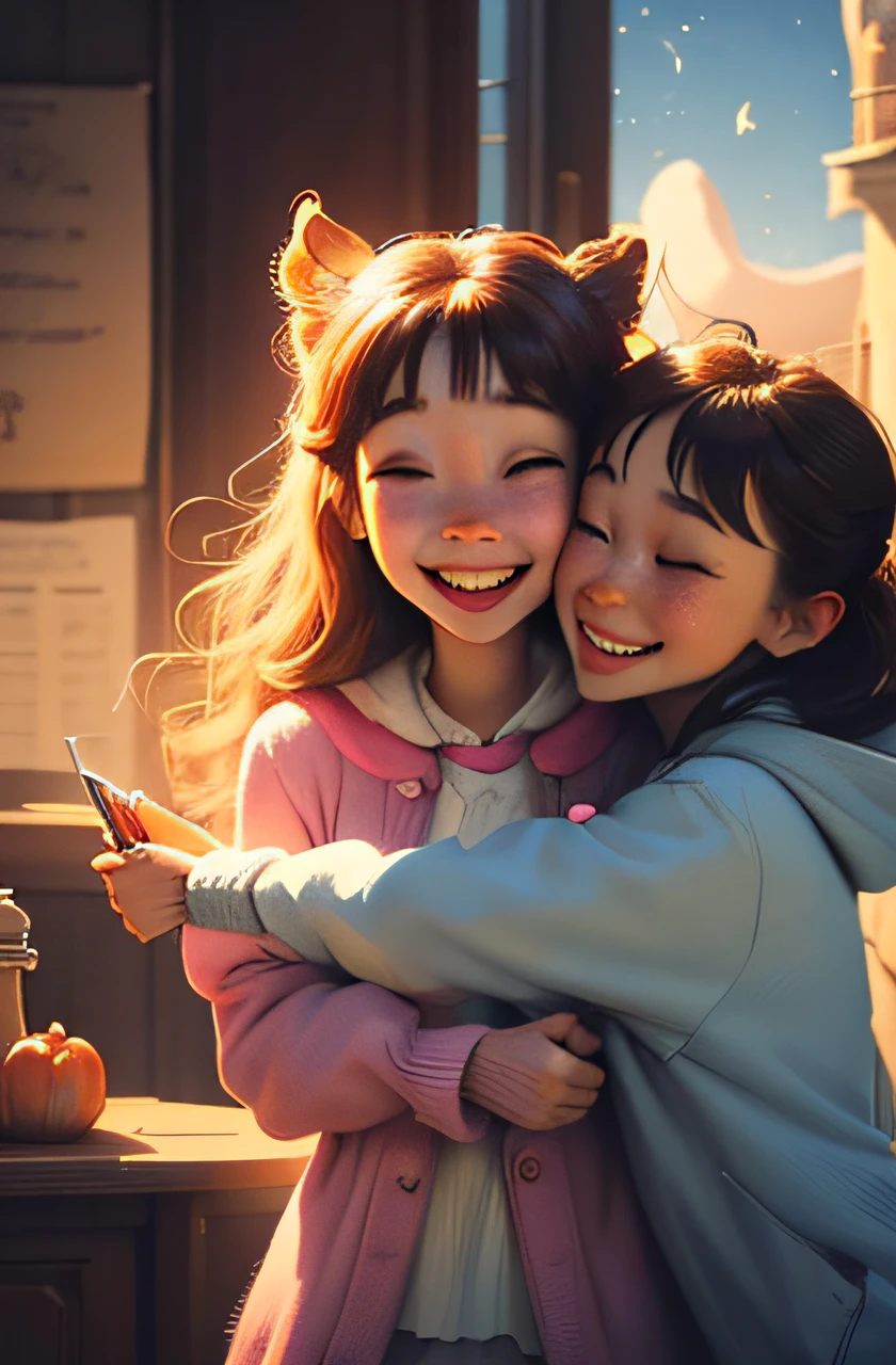 Flutter joined, a friend so sincere,
In Luna's (happy girl) journey, a companion dear.
The rhythm of laughter, like a soothing rhyme,
In the heart of Wonderville, where friendship's sublime.