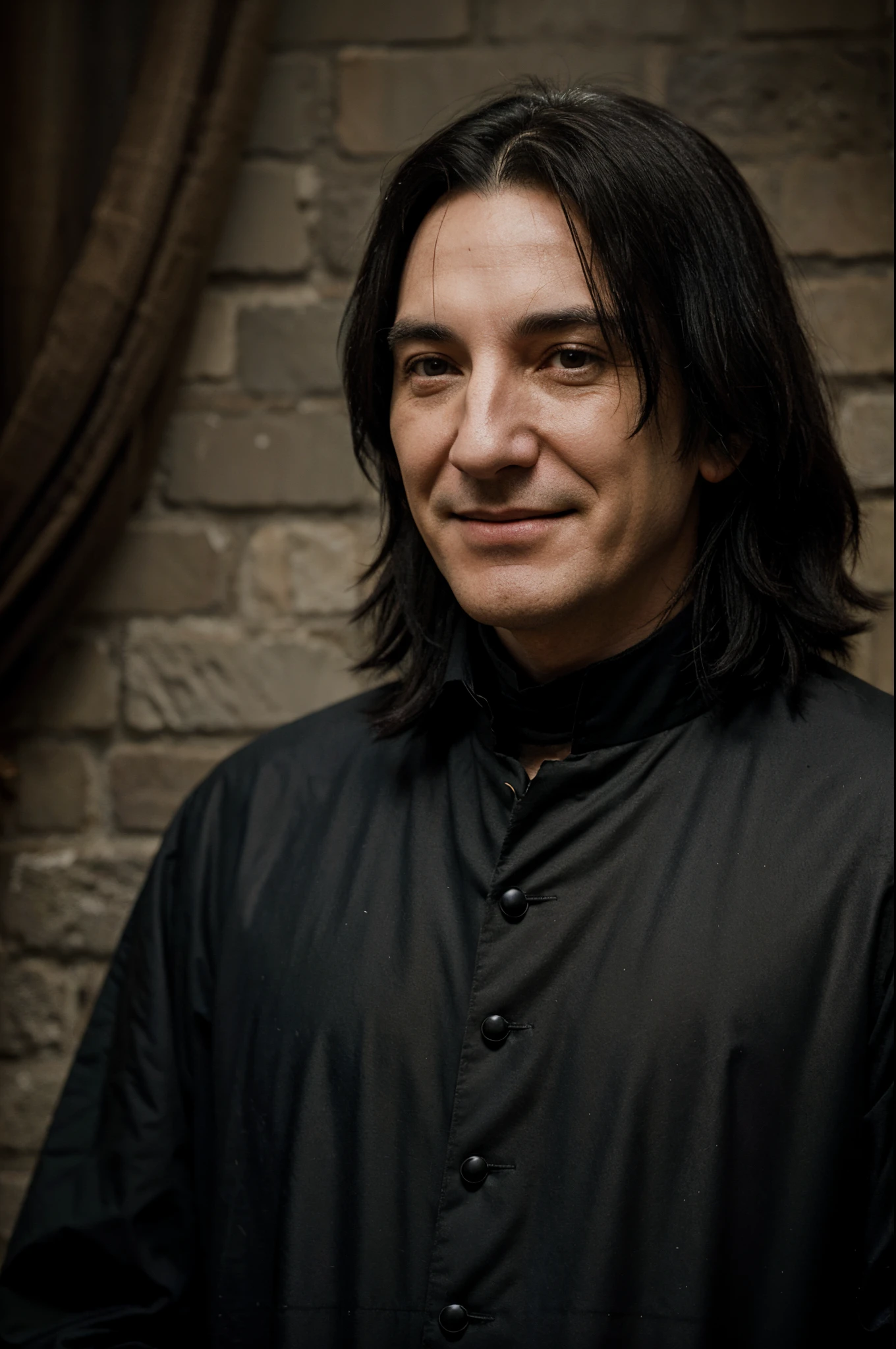 severus snape, big smile