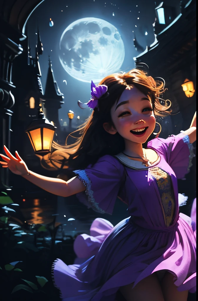 So, in Wonderville's rhythm, the tale unfolds,
A melody of friendship, a story to be told.
Under the moon's enchanting light,
Luna (happy girl) and her friends, a harmonious sight.