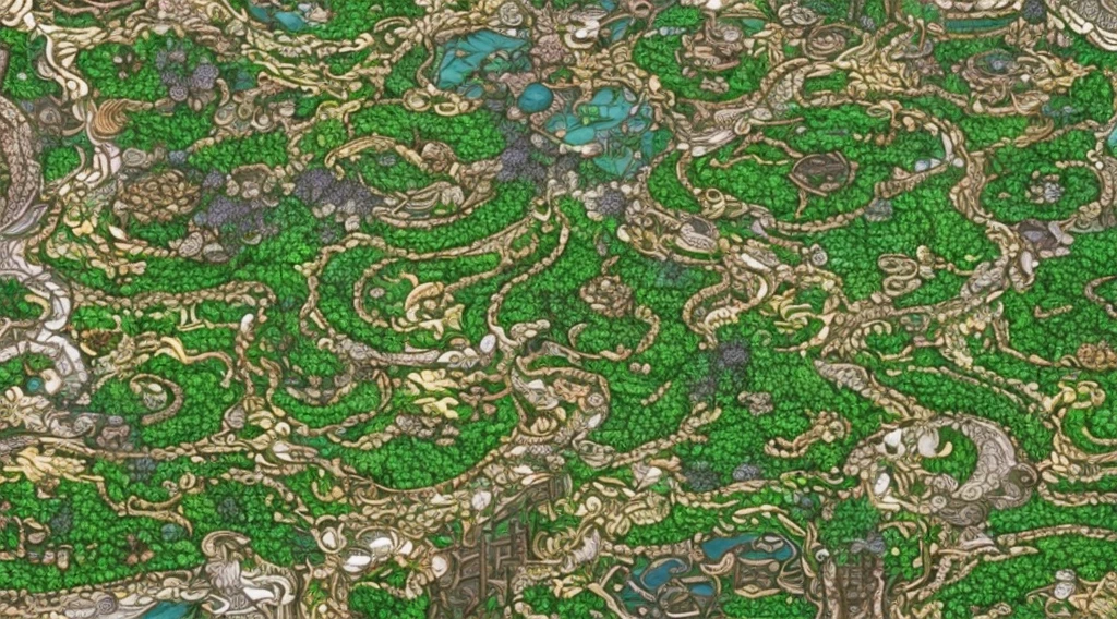 (Tea themed super complex maze garden),ultra - detailed(tmasterpiece:1.2),Ultra-detailed artistic graphics,warm sound of tea,((Very huge and stacked on top of each other、Vibrant tea gardens,very intricate,extremly intricate)),teapot,teacup,Permeated with the fragrance of tea,The beauty of tea culture,High quality and detail。