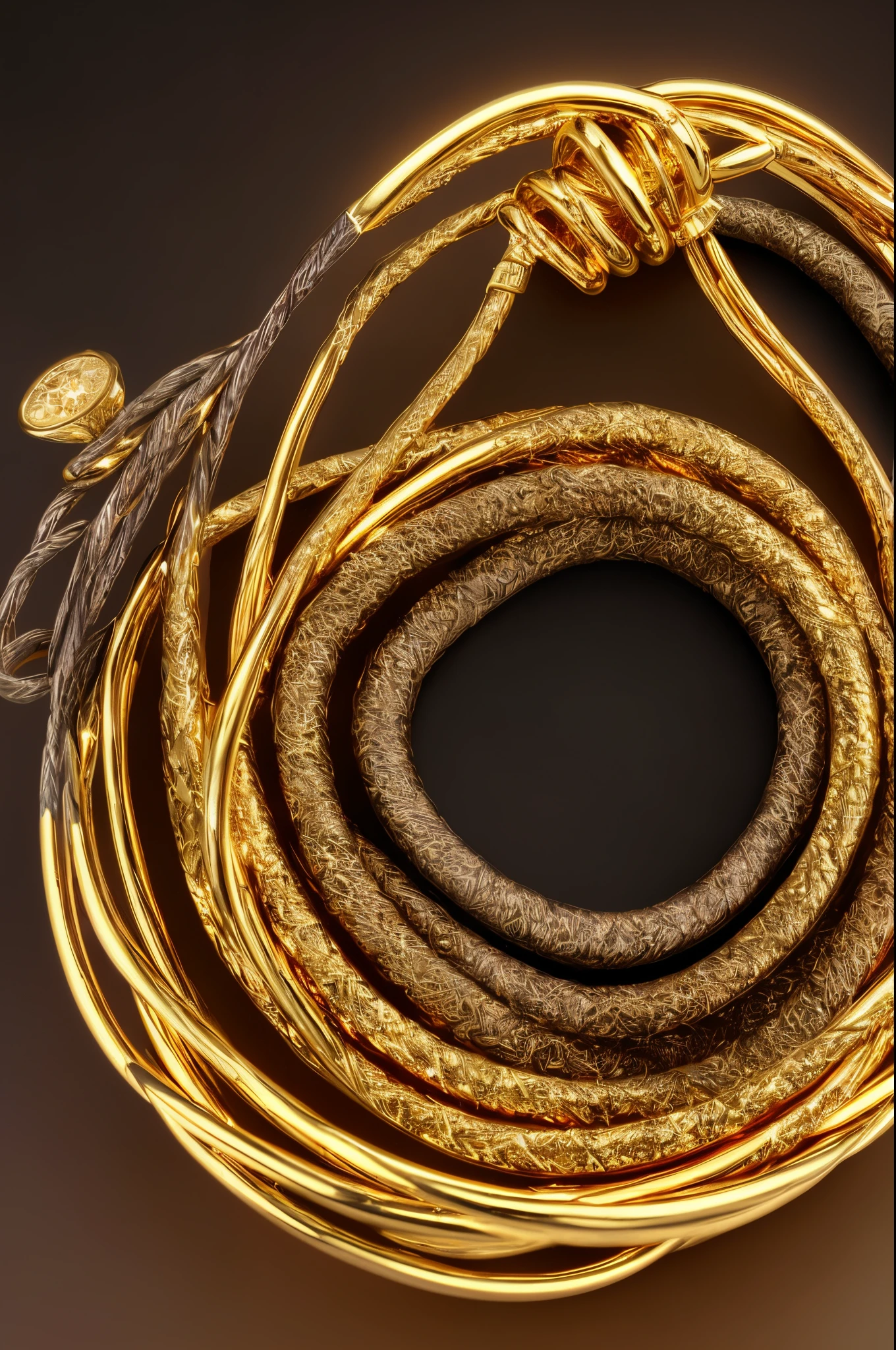 Million Alliance, fundo preto, intertwined alliances, $,  golden rings.