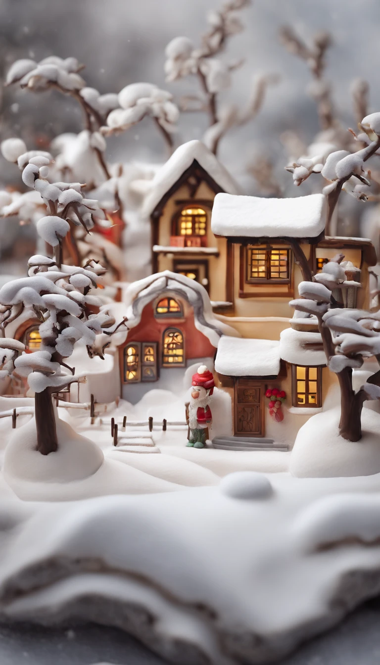 Snow scene of a village with fence and wooden fence, Chinese village, colorful wall, snow, snow, covered with snow, during snowfall, snowy winter, winter environment, (snow), snow snow, shooting, beautiful snow scene, beautiful winter area, snow scene, winter snow, high snow, sunny winter day, winter in the snow, snow, white, lady