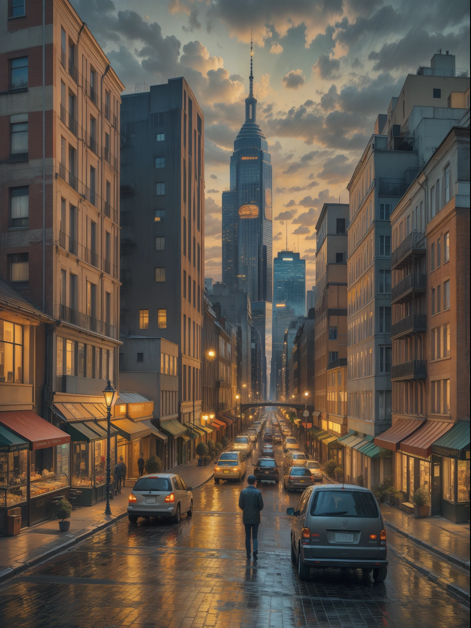 Use neural style transfer to merge the characteristics of a classic Van Gogh painting with a contemporary photograph of a city skyline
