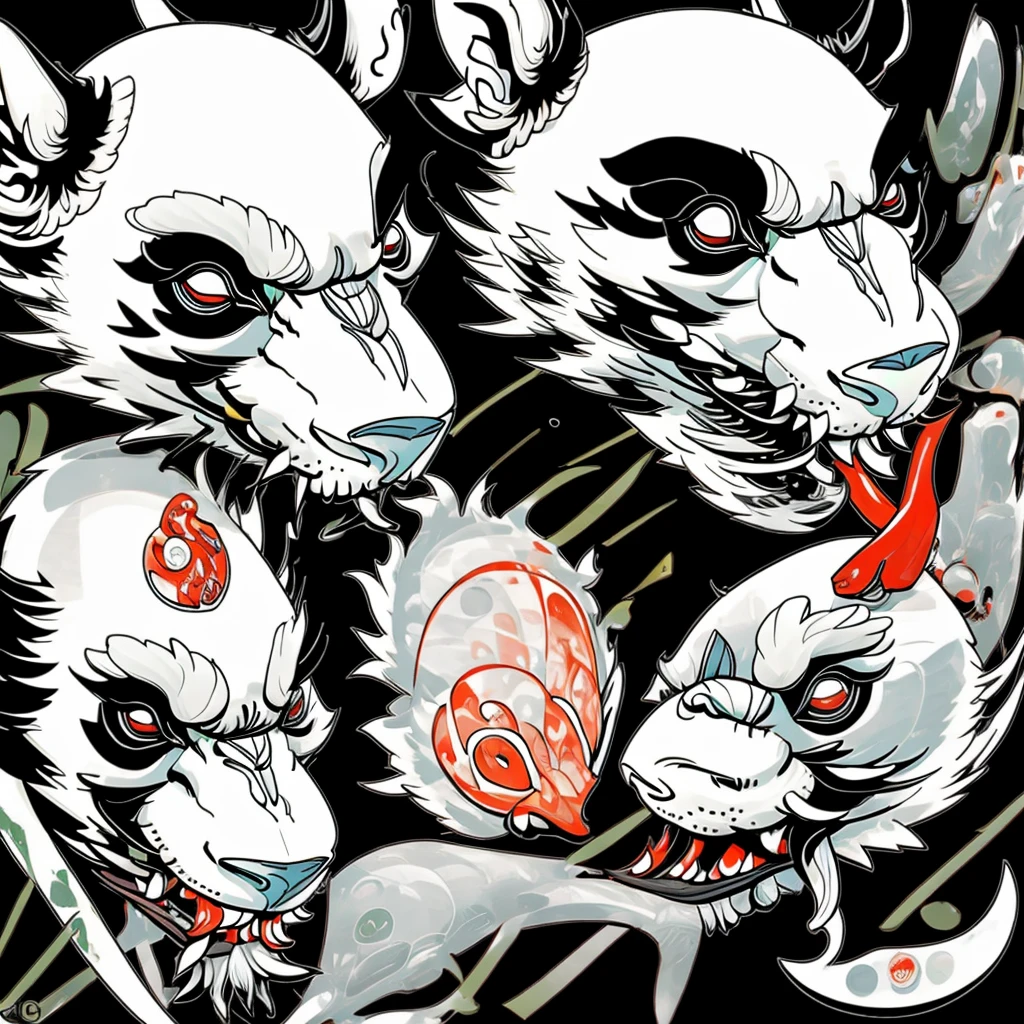 etiqueta,(Um panda de anime),cheerful expressions,roupas fofas,in circle, fundo branco, Borda dourada,simples, ultra detalhado, desenho detalhado, vetorizado, 8k, design de adesivo profissional, DESIGN PLANO, linhas vetoriais, etiqueta, desenho, desenho, Full-HD