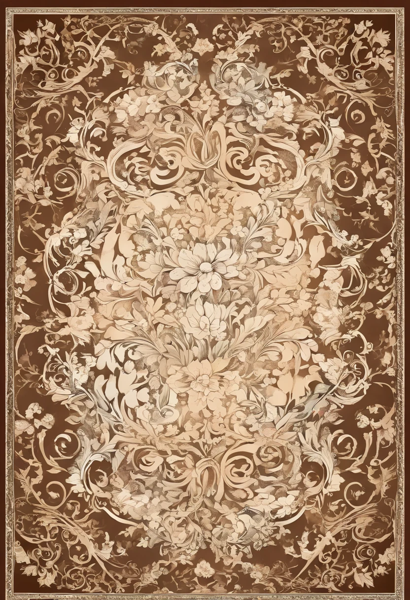 batik theme, ornate backdrop, dreamy and detailed, baroque style painting backdrop, inspired by Zsuzsa Máthé, ornate and intricate backdrop, ornate floral, ornate borders + concept art, ornate, ornate border frame, whimsical!! intricate details, ornate background, ornate detailed background, intricate border, ornate border, no human