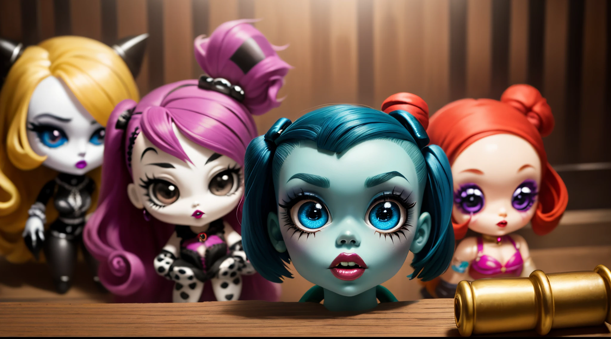 Monster high dolls in jail