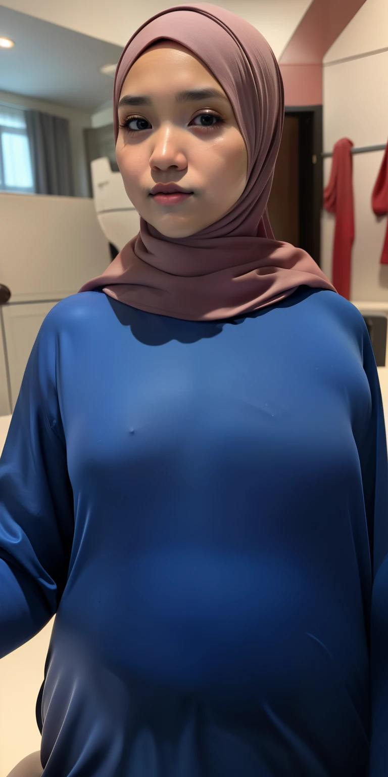 HIJAB MALAY GIRL, masutepiece, High quality, UHD 32K, Realistic face, Realistic skin feeling , A Japanese Lady, 8 years old, Little Girl, Very cute and baby-like face, Women's Competition One-Piece Swimsuit, Sitting, itting open legs, Spread Leg, (((facials))), (((Sadness))), (((heavy pregnancy))), (((flat chest))),
