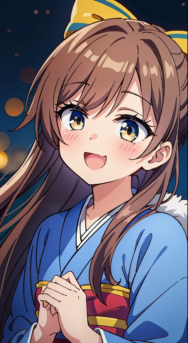(masutepiece, of the highest quality, Best Quality, Official art, Beautiful and aesthetic:1.2), Ultra-detailed, Intricate details, marvelous illustration, Award-winning art, Atmospheric,
BREAK,
1girl in, (Cute:1.5),(Chibi:0.5),(kawaii:2.0),(Lori:2.0),(7 girl),(Solo:1.65),BREAK, (flat chest:1.2,), Clear skin, Beautiful skin, Shy, One Beautiful Girl,(Hair Bow, reddish brown hair, Twin-tailed:1.2), (Brown eyes, long eyelashes, Double eyelids: 1.2), Shiny skin, gleaming skin,Clear skin, Beautiful skin,( A smile:1.5), Solo,gleaming skin, Clear skin, Beautiful skin(best quality face),(Top quality glowing eyes), (The best smile,Doya face:1.45), BREAK,
(Kimono with intricate embroidery:1.2),(furr:1.2),Thick clothes,
BREAK,
(Walking:1.3),(up hairstyle:1.5),(breathe into my hands:1.5),
BREAK,
(blush:1.3),(Smile:1.3),Open mouth,
BREAK,
(Close up face:1.4),(Voluptuous body:1.2),(from behind:0.9),
BREAK,
(bamboo forrest:1.3),(Snow:1.3),(paths:1.3),
BREAK,
Dynamic Angle,(makeup:1.1),
BREAK,
( Pale light color:1.3),(Realistic:0.9),(Midnight:1.5),(Dark background:1.3),(Bokeh:1.6),depth of fields,
BREAK,wakame,wakame,wakame,(Cowboy Shot:1.4),
BREAK,(Blurry background:1.3),(absurderes, hight resolution, Super Detail Art),cel shading,Clear Color, Lonely optical effect, Beautiful pictures, Bright glow, mystic atmosphere,(Close-up of girl:1.1), Mystical light particle effect,manga influence, clean line drawings,