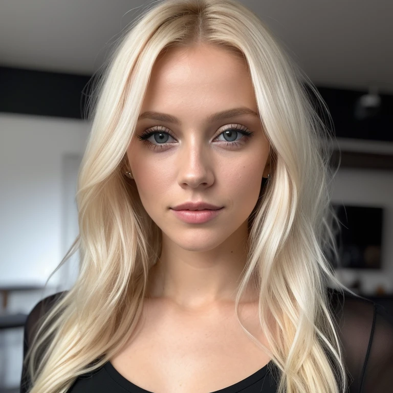 femme blonde dans un dossier blanc posant pour une photo, un portrait par Seb McKinnon, reddit, digital art, blonde goddess, belle fille blonde, Femme magnifique, Dasha Taran, belle femme blonde,  girl, Anna Nikonova alias Newmilky, Instagram template, Une magnifique Blonde, Femme magnifique, Irina Nordsol Kouzmina, Magnifique femelle,  look at the camera, danser dans un club, Look directly into the camera, visage de face