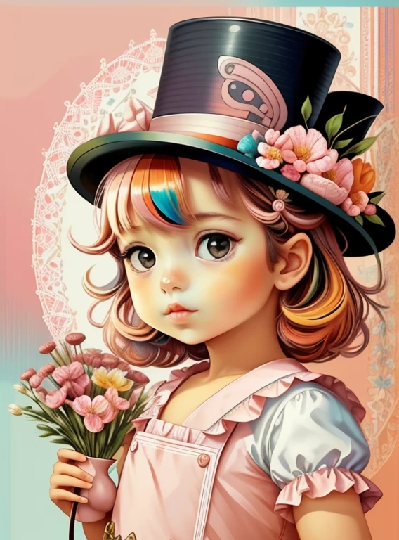 ((|) (cute baby cat with pink top hat, tea pot and flowers) stylized identical to 1940 |)), acolchoamento ,multidimensional geometric wall PORTRAIT, arte, Chibi,
Yang016K, lindo,(( Predominant red coloration ,pink e branco))
Primary works, qualidade superior, melhor qualidade, Arte Oficial, Beautiful and Aesthetic,), Eduardo Kobra acolchoamento ,multidimensional geometric wall PORTRAIT, arte, Chibo,detalhes