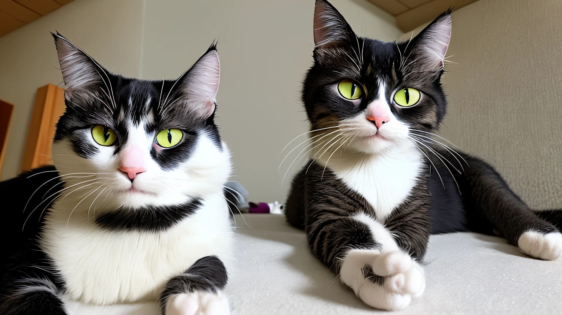 Cats smoking weed