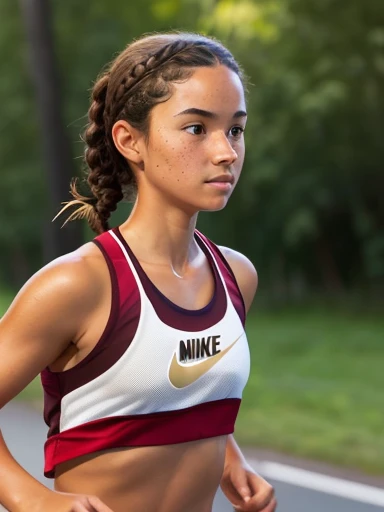 Emma Watson dressed as an athlete