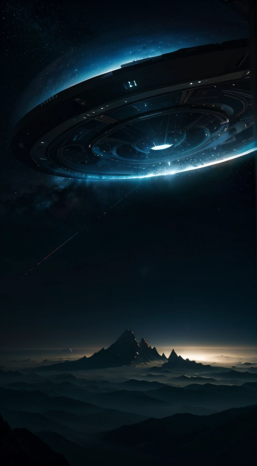 uma nave espacial se aproximando de um exoplaneta desconhecido, com estrelas ao fundo, (best quality,4k,8k,Altas,master part:1.2),ultra-detalhado,Realistic:1.37,space exploration,science fiction,paisagem extraterrestre,alien planet,distant galaxy,Estrelas deslumbrantes,Uncharted territory,Cosmic Adventure,technologically advanced spacecraft,Futuristic Design,cores vibrantes,suavemente iluminado pela luz das estrelas,hint of mystery,atmosfera indutora de curiosidade,expansive space,ambiente sereno e tranquilo,immersive visual experience,Texturas naturalistas,Flares da lente,Corpos celestes cintilantes,vazio escuro do universo