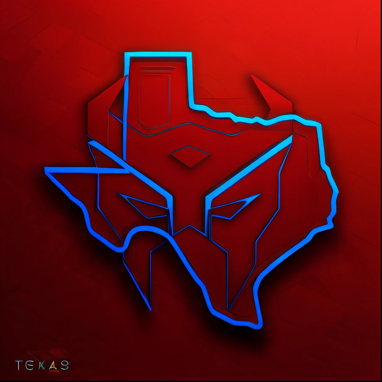 Transformers logo style, tribal, machinery